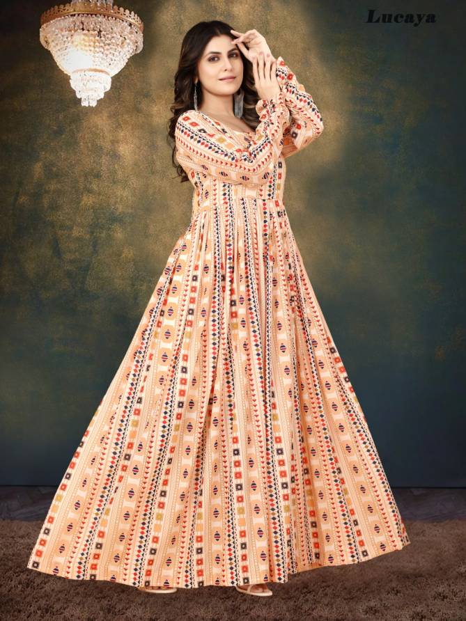 Lucaya Vol 10 Printed Ready Made Gown Catalog
